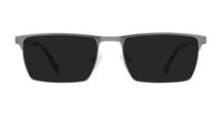Matte Gunmetal Glasses Direct Abraham Square Glasses - Sun