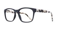 Black / Tortoise Glasses Direct Aero Square Glasses - Angle