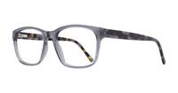 Grey Glasses Direct Aero Square Glasses - Angle