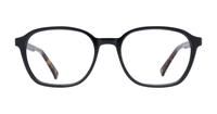 Black/Havana Glasses Direct Alexis Oval Glasses - Front