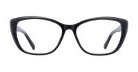 Black Glasses Direct Ally Rectangle Glasses - Front