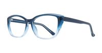 Gradient Blue Glasses Direct Ally Rectangle Glasses - Angle