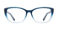 Gradient Blue Glasses Direct Ally Rectangle Glasses - Front