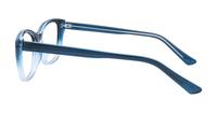 Gradient Blue Glasses Direct Ally Rectangle Glasses - Side
