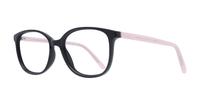 Black / Pink Glasses Direct Alora Round Glasses - Angle