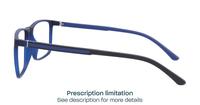 Crystal Dark Blue Glasses Direct Alvin Square Glasses - Side