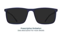 Crystal Dark Blue Glasses Direct Alvin Square Glasses - Sun