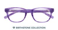 Amethyst Glasses Direct Andi Birthstone Round Glasses - Flat-lay