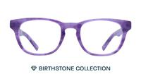 Amethyst Glasses Direct Andi Birthstone Round Glasses - Front