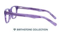 Amethyst Glasses Direct Andi Birthstone Round Glasses - Side