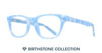 Aquamarine Glasses Direct Andi Birthstone Round Glasses - Angle