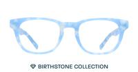 Aquamarine Glasses Direct Andi Birthstone Round Glasses - Front