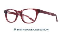 Garnet Glasses Direct Andi Birthstone Round Glasses - Angle