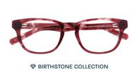 Garnet Glasses Direct Andi Birthstone Round Glasses - Flat-lay