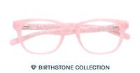 Pink Opal Glasses Direct Andi Birthstone Round Glasses - Flat-lay