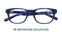Sapphire Glasses Direct Andi Birthstone Round Glasses - Flat-lay