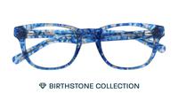 Tanzanite Glasses Direct Andi Birthstone Round Glasses - Flat-lay