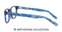 Tanzanite Glasses Direct Andi Birthstone Round Glasses - Side