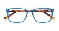 Matte Blue Glasses Direct Andre Square Glasses - Flat-lay