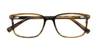 Shiny Brown Horn Glasses Direct Andre Square Glasses - Flat-lay