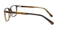 Shiny Brown Horn Glasses Direct Andre Square Glasses - Side