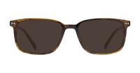 Shiny Brown Horn Glasses Direct Andre Square Glasses - Sun