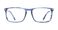 Blue / Silver Glasses Direct Archie Square Glasses - Front