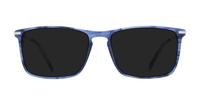 Blue / Silver Glasses Direct Archie Square Glasses - Sun
