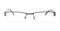 Gunmetal Glasses Direct Arthur Rectangle Glasses - Front