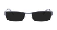Gunmetal Glasses Direct Arthur Rectangle Glasses - Sun