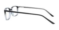 Gradient Grey Glasses Direct Ashlyn Rectangle Glasses - Side