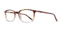 Gradient Havana Glasses Direct Ashlyn Rectangle Glasses - Angle