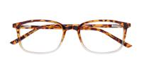 Gradient Havana Glasses Direct Ashlyn Rectangle Glasses - Flat-lay