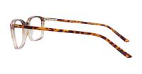Gradient Havana Glasses Direct Ashlyn Rectangle Glasses - Side