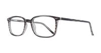 Grey/Horn Glasses Direct Ashlyn Rectangle Glasses - Angle
