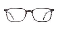 Grey/Horn Glasses Direct Ashlyn Rectangle Glasses - Front