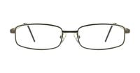 Gunmetal Glasses Direct Bailey Rectangle Glasses - Front