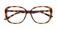 Matte Havana Glasses Direct Becca Square Glasses - Flat-lay