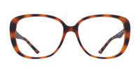 Matte Havana Glasses Direct Becca Square Glasses - Front