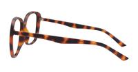 Matte Havana Glasses Direct Becca Square Glasses - Side