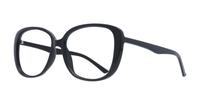 Shiny Black Glasses Direct Becca Square Glasses - Angle