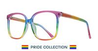 Rainbow Glasses Direct Believe Square Glasses - Angle
