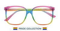 Rainbow Glasses Direct Believe Square Glasses - Flat-lay
