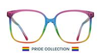 Rainbow Glasses Direct Believe Square Glasses - Front