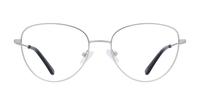 Matte Silver Glasses Direct Bella Round Glasses - Front