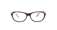 Tortoise Glasses Direct Belladonna Oval Glasses - Front