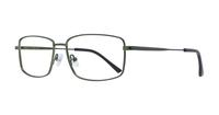 Matte Khaki Glasses Direct Benjamin Rectangle Glasses - Angle
