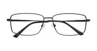Shiny Black Glasses Direct Benjamin Rectangle Glasses - Flat-lay