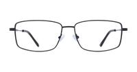Shiny Black Glasses Direct Benjamin Rectangle Glasses - Front