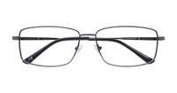Shiny Gunmetal Glasses Direct Benjamin Rectangle Glasses - Flat-lay
